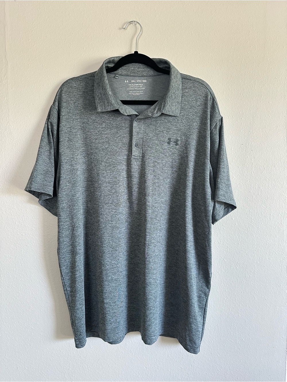 Under Armour Men's the Playoff Polo - Heather Gray - Size XXL